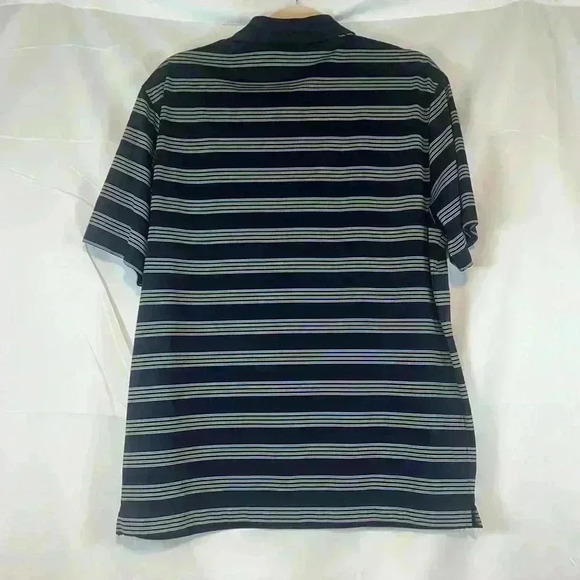 NIKE GOLF TOUR PERFORMANCE MENS SHORT SLEEVE POLO DRI-FIT SHIRT STRIPE SIZE LRG - Picture 2 of 6